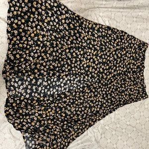 Flower Print Skirt